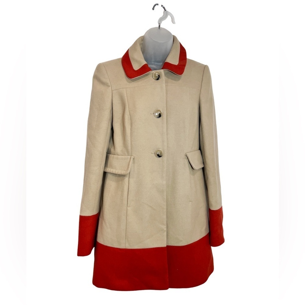 Vintage Dorothy Perkins Colorblock Wool
Peacoat inspired Tailored Cream 10 UK/6